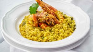 Ricetta del risotto allo zafferano di mare