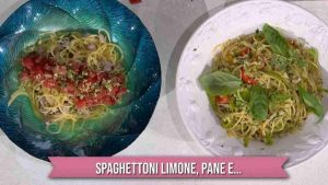 ricetta spaghettoni limone e pane