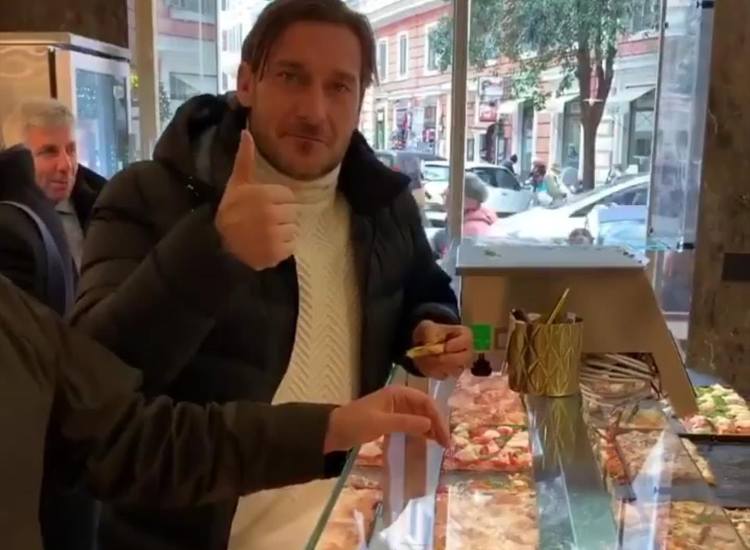 Francesco Totti e il suo amore per la pizza