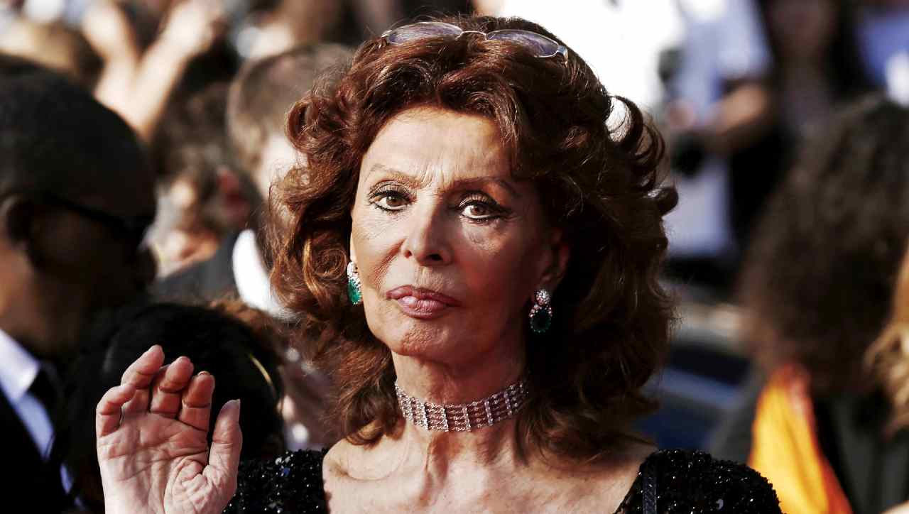 Sophia Loren dopo l'incidente