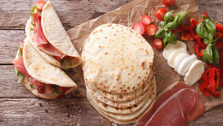 piadina romagnola- fatta in casa- ifood.it