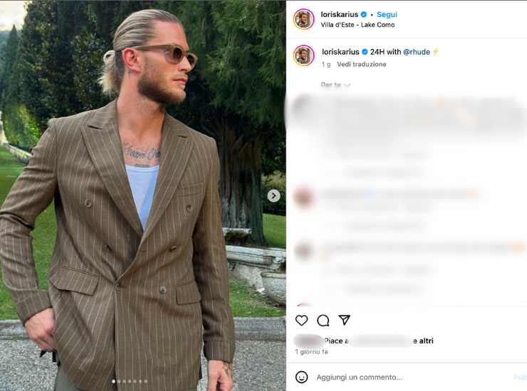 Diletta Leotta e Loris Karius si separano - iFood (Fonte foto instagram @loriskarius)