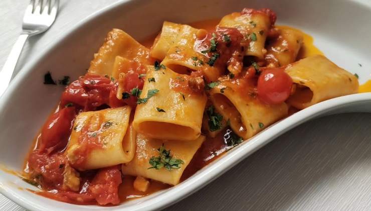 Paccheri al baccalà- ricetta- ifood.it