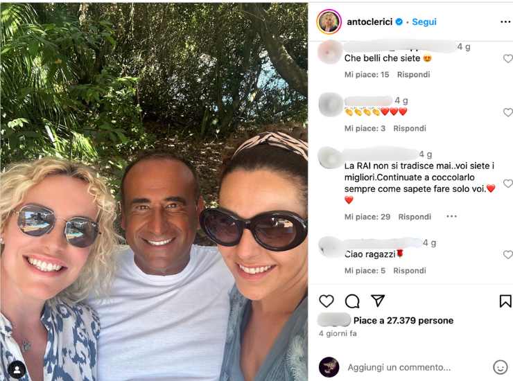 Antonella Clerici frecciatina ad Amadeus - iFood (Fonte foto Instagram @antoclerici)