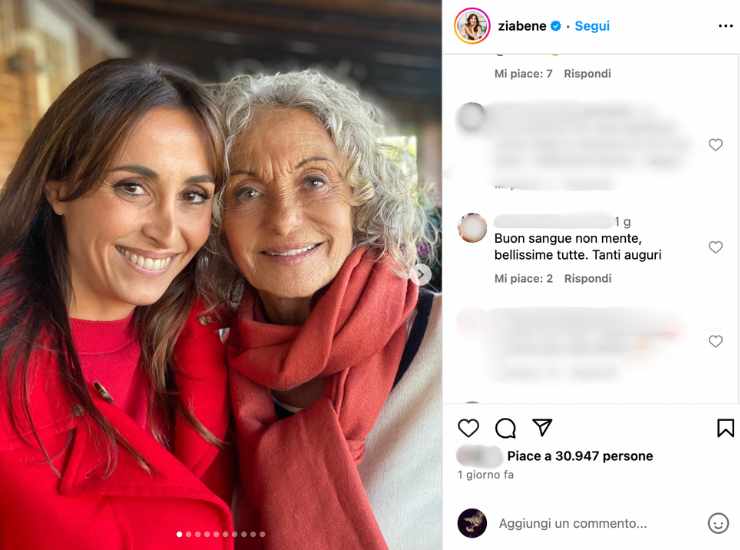 Benedetta Parodi mostra sua mãe Laura - iFood (Fonte da foto: Instagram@ziabene)