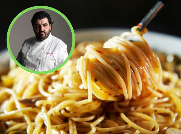 Pasta aglio e olio di Cannavacciuolo - iFood (Fonte Ansa foto e Canva)