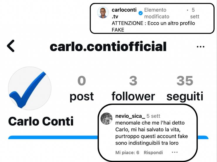 Carlo Conti ha mentito a tutti - iFood (Fonte Foto Instagram @carloconti.tv)