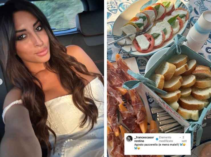 Francesca Sorrentino beccata così prima di Uomini e Donne - iFood (Fonte Foto Instagram @_francescasorrentino