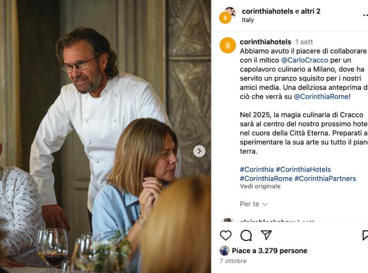 Carlo Cracco nuovo ristorante - iFood (Fonte Ansa Foto)