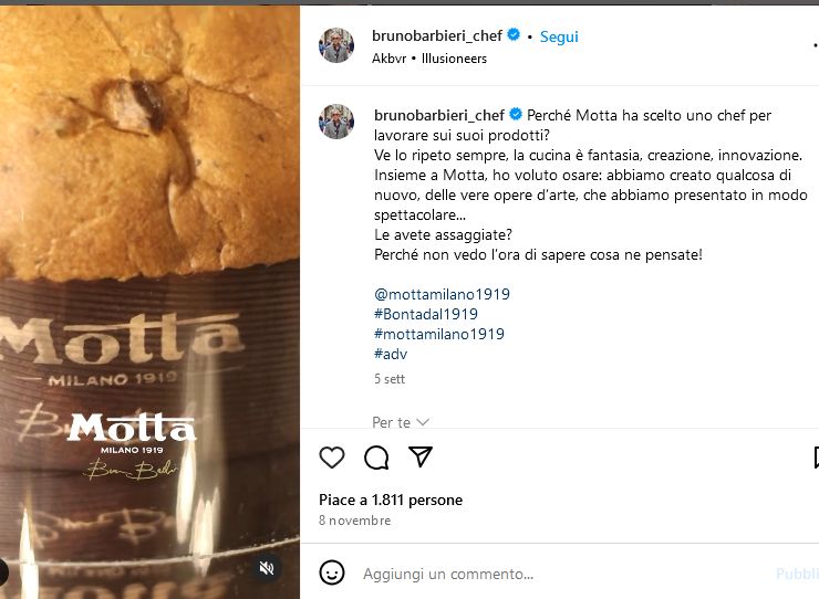 Il Panettone Motta firmato Bruno Barbieri - iFood.it - 20241219