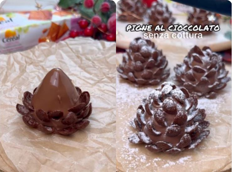 pigne cioccolato ricetta