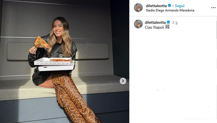 Diletta Leotta mangia una pizza - iFood.it - 20250130